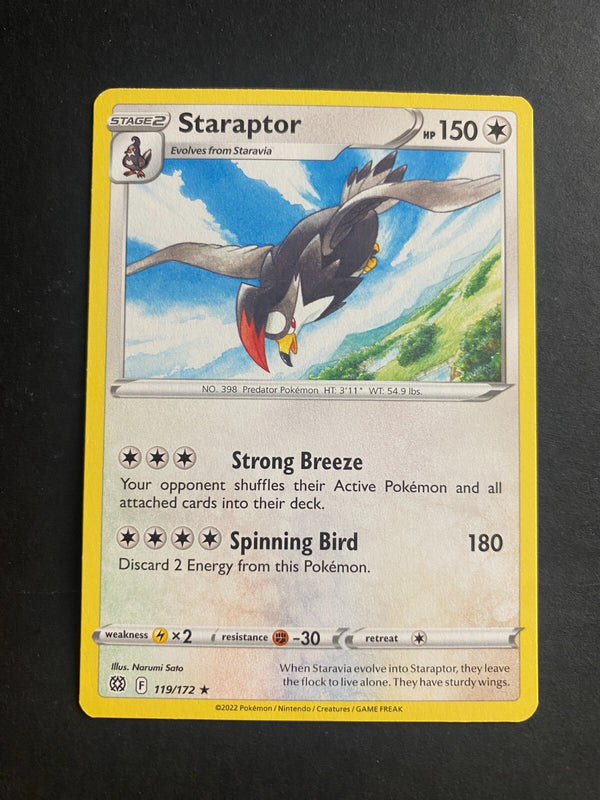 Pokemon Staraptor 119/172 Brilliant Stars Rare Non Holo NM