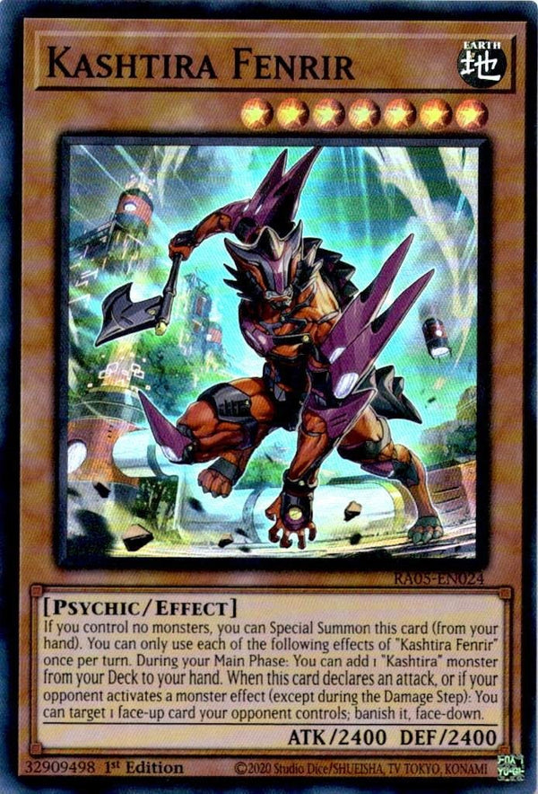 Yugioh Kashtira Fenrir RA05-EN024 NA Print Super Rare 1st Edition NM