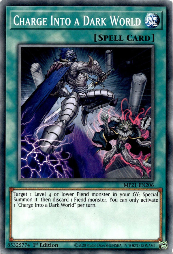 Yugioh Charge Into a Dark World MP21-EN206 Common 1st Edition NM