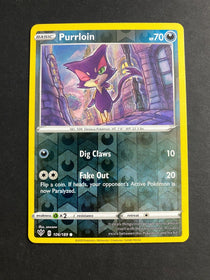 Pokemon Purrioin 106/189 Darkness Ablaze Reverse Holo NM