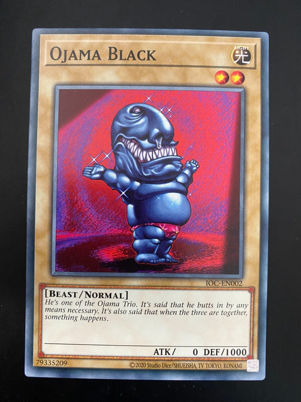 Yugioh Ojama Black IOC-EN002 Common Unlimited Edition NM/MINT