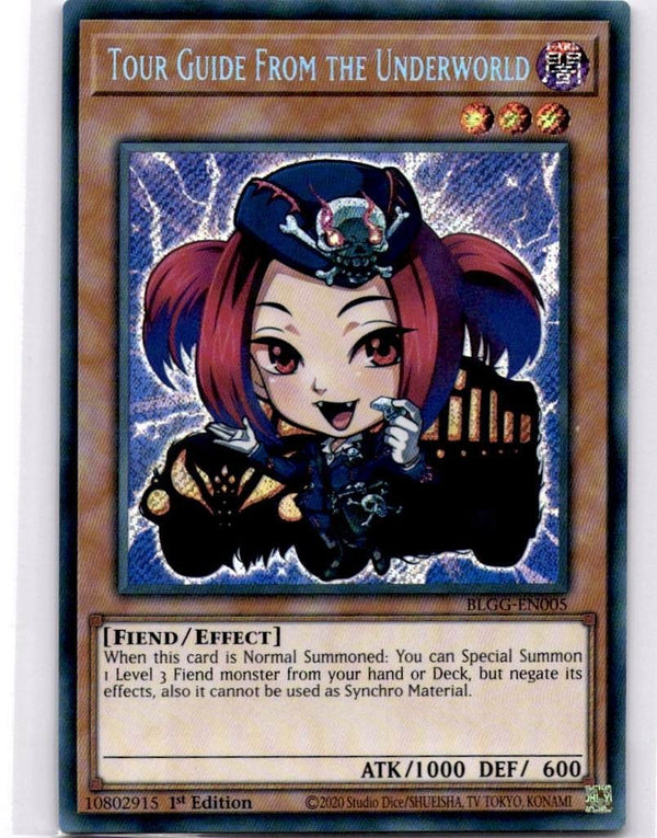 Yugioh Tour Guide from the Underworld BLGG-EN005 Secret Rare 1st Edition NM