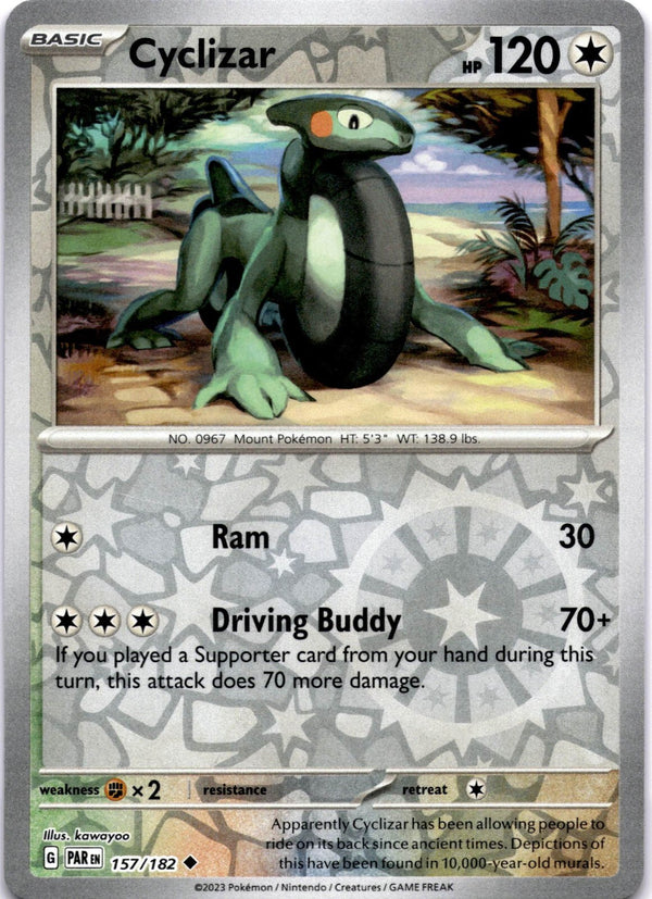 Pokemon Cyclizar 157/182 Paradox Rift Reverse Holo NM