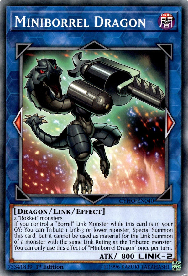 Yugioh Miniborrel Dragon CYHO-EN040 Common 1st Edition LP/NM