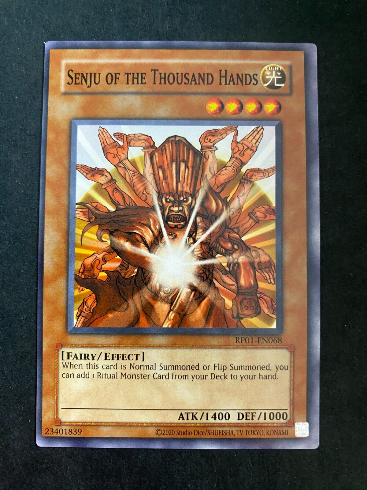 Yugioh Senju of the Thousand Hands RP01-EN068 Common (Misprint/Miscut) #2 NM