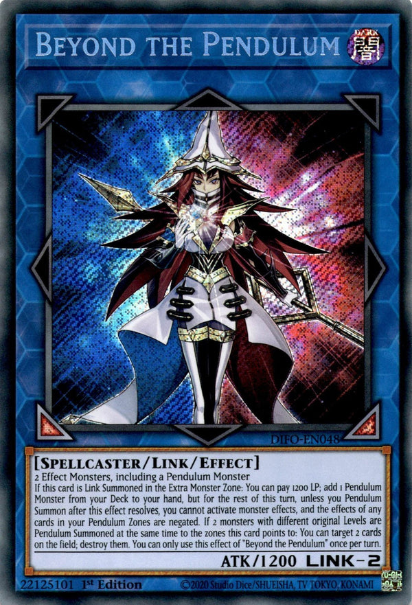 Yugioh Beyond the Pendulum DIFO-EN048 Secret Rare 1st Edition NM