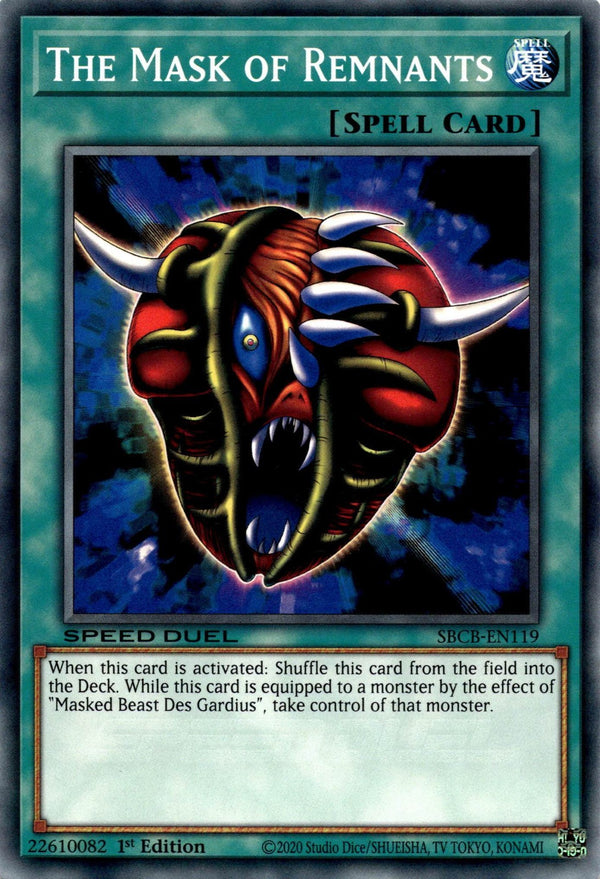Yugioh The Mask of Remnants SBCB-EN119 Speed Duel Common 1st Edition NM