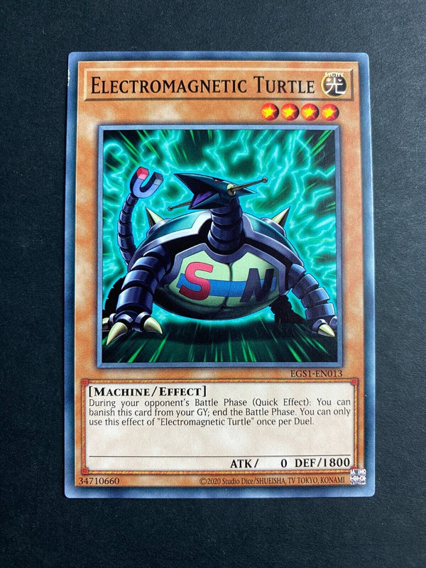 Yugioh Electromagnetic Turtle EGS1-EN013 Common 1st Edition LP