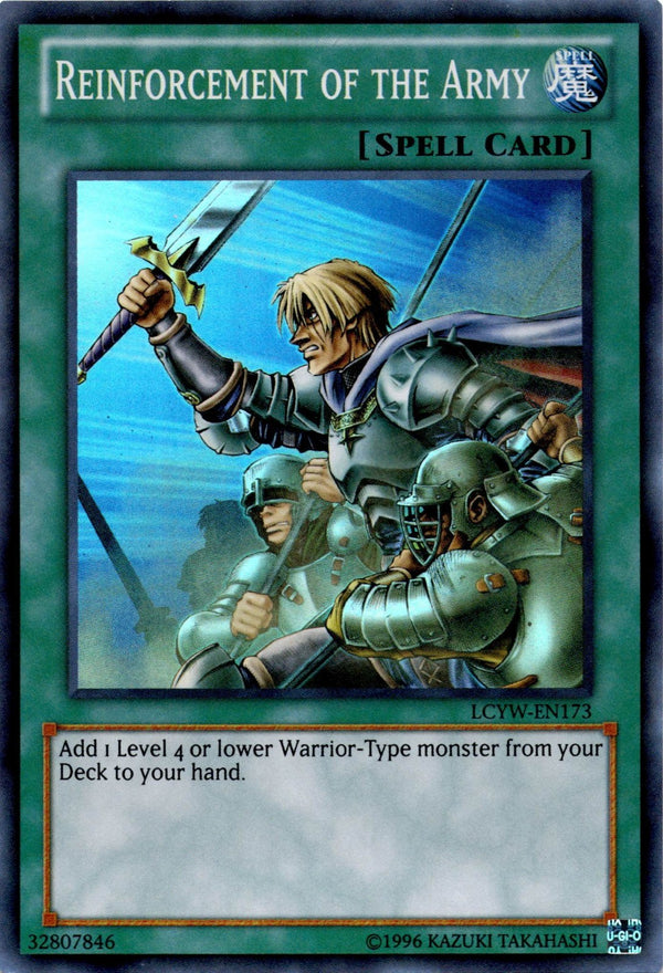 Yugioh Reinforcement of the Army LCYW-EN173 Super Rare 1st Edition MP