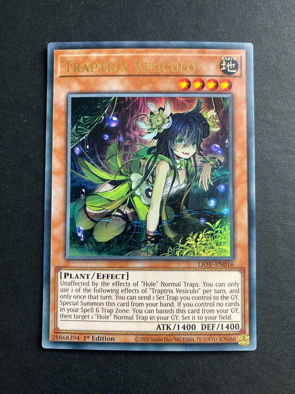 Yugioh Traptrix Vesiculo LIOV-EN016 Ultra Rare 1st Edition NM