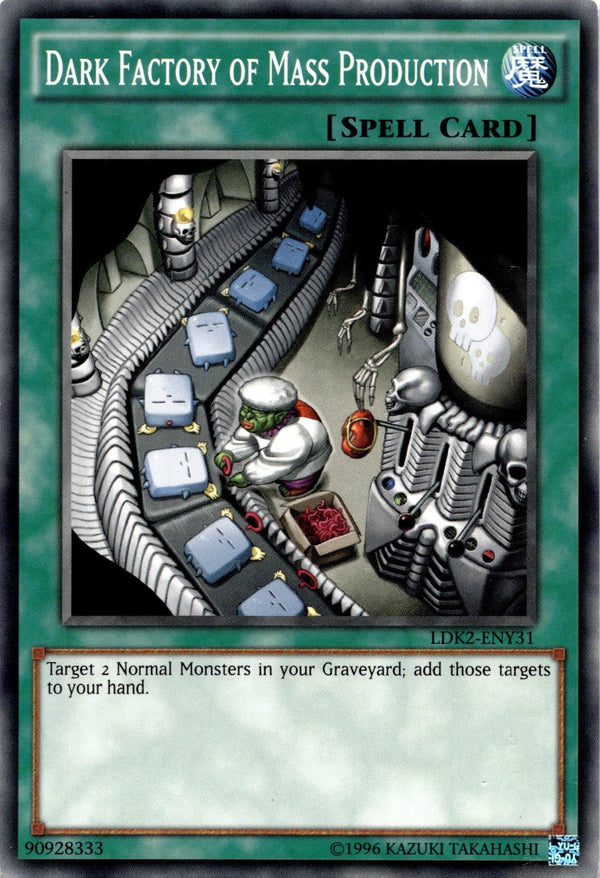 Yugioh Dark Factory of Mass Production LDK2-ENY31 Common Unlimited Edition LP