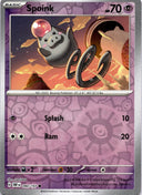 Pokemon Spoink 090/197 Paldea Evolved Reverse Holo NM