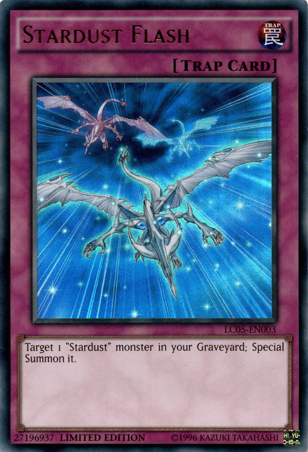 Yugioh Stardust Flash LC05-EN003 Ultra Rare Limited Edition LP