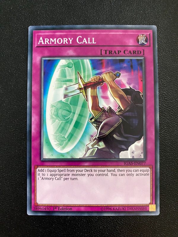 Yugioh Armory Call IGAS-EN077 Common 1st Edition LP