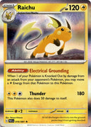 Pokemon Raichu 019/091 Paldean Fates Holo NM