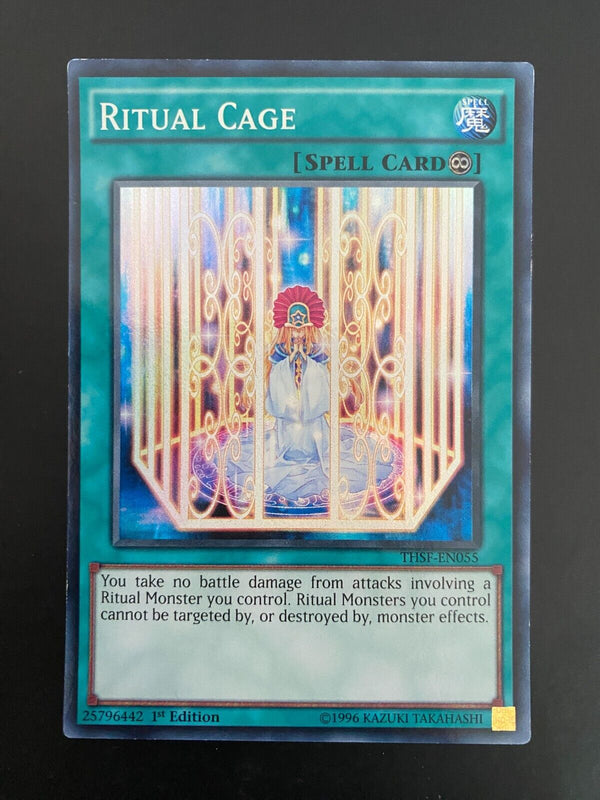 Yugioh Ritual Cage THSF-EN055 Super Rare 1st Edition VLP/LP