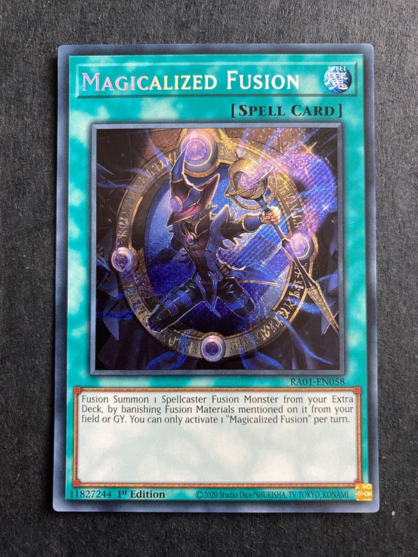 Yugioh Magicalized Fusion RA01-EN058 Secret Rare 1st Edition NM