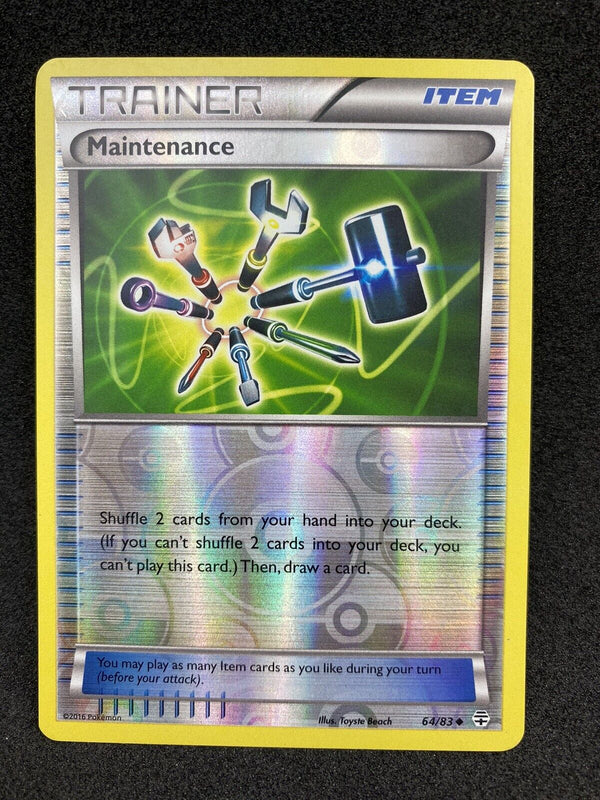 Pokemon Maintenance 64/83 Reverse Holo Foil Uncommon Generations NM