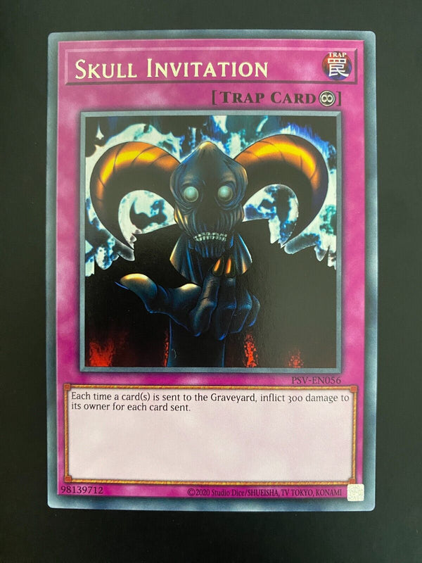 Yugioh Skull Invitation PSV-EN056 Rare Unlimited Edition NM/MINT