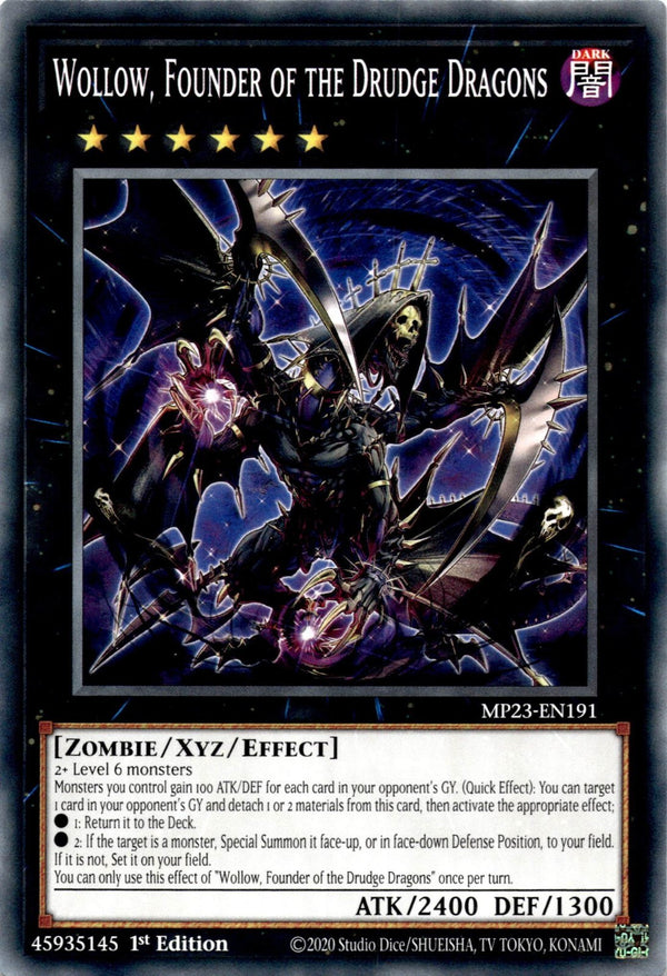 Yugioh Wollow, Founder of the Drudge Dragons MP23-EN191 Common 1st Edition NM