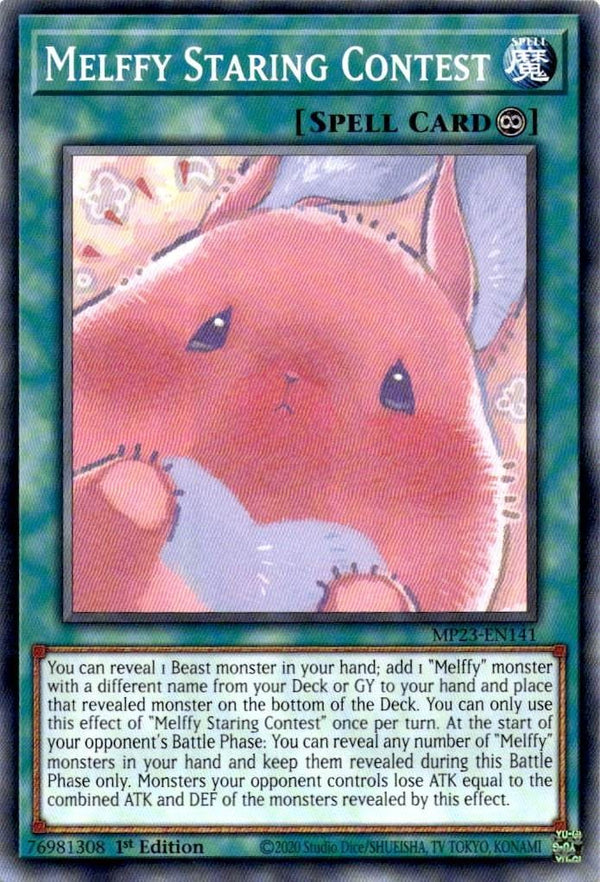 Yugioh Melffy Staring Contest MP23-EN141 Common 1st Edition NM