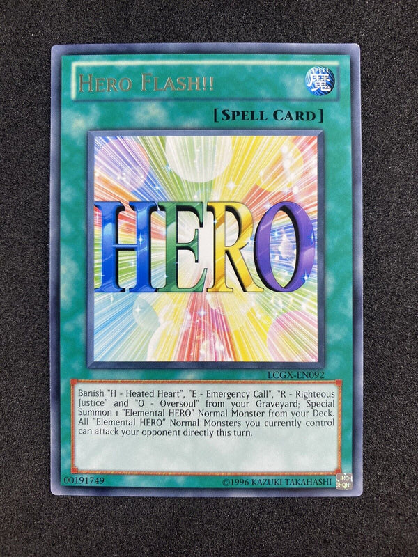 Yugioh Hero Flash!! LCGX-EN092 Unlimited Edition Rare NM