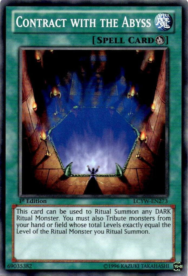 Yugioh Contract with the Abyss LCYW-EN273 Common 1st Edition NM