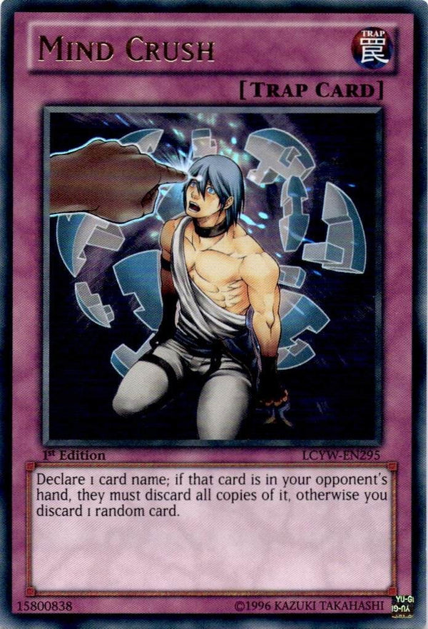 Yugioh Mind Crush LCYW-EN295 Ultra Rare 1st Edition NM