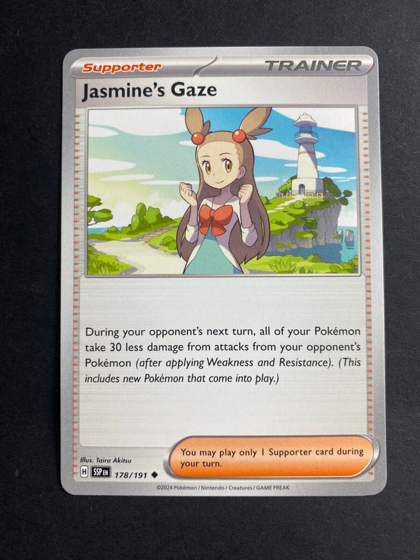 Pokemon Jasmine's Gaze 178/191 Suring Sparks Non Holo NM