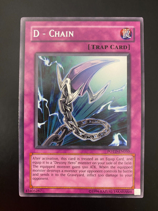 Yugioh D - Chain POTD-EN050 Rare Unlimited Edition NM