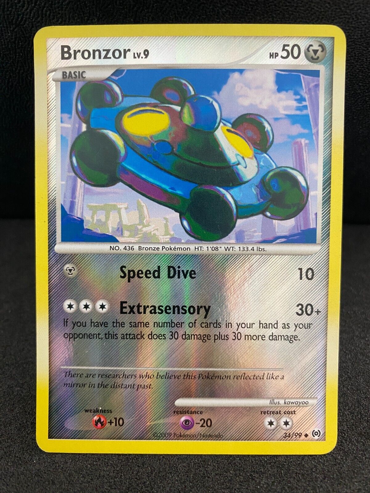 Pokemon Bronzor 34/99 Arceus Reverse Holo MP