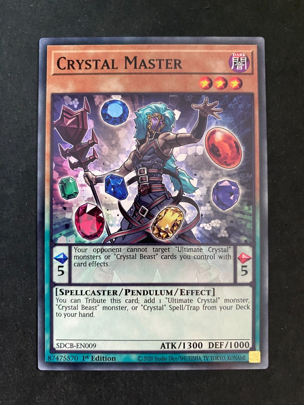 Yugioh Crystal Master SDCB-EN009 Common 1st Edition NM