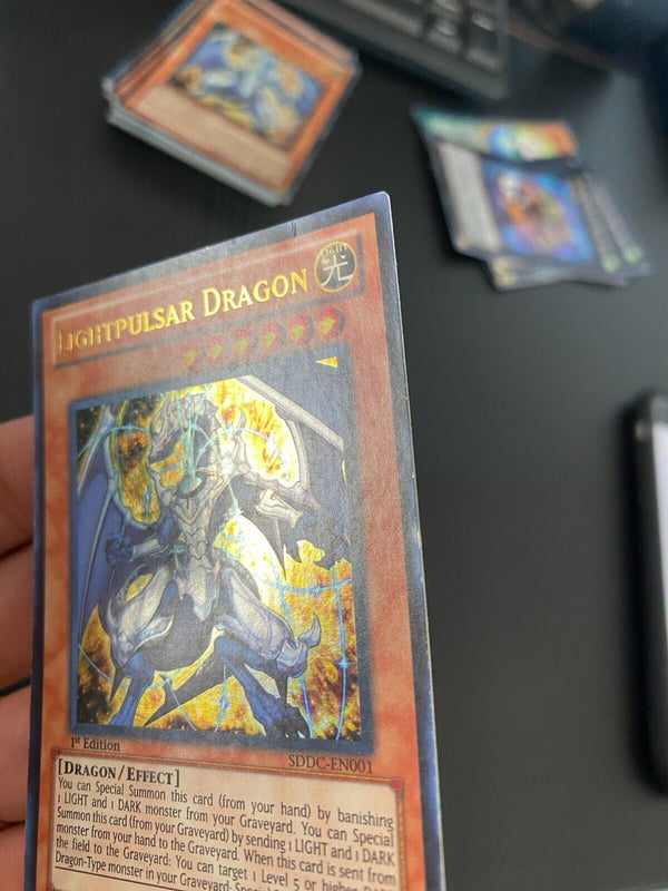 Yugioh Lightpulsar Dragon SDDC-EN001 Ultra Rare 1st Edition MP