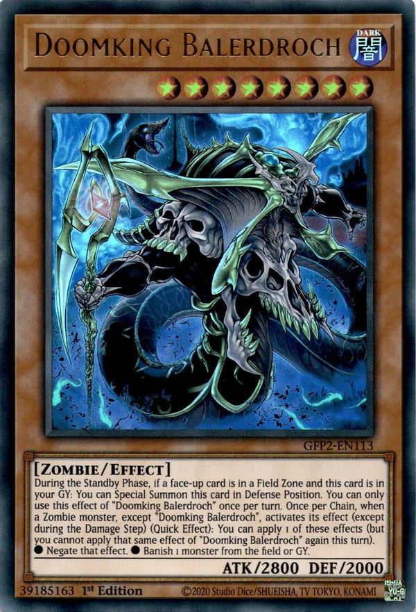 Yugioh Doomking Balerdroch GFP2-EN113 Ultra Rare 1st Edition NM