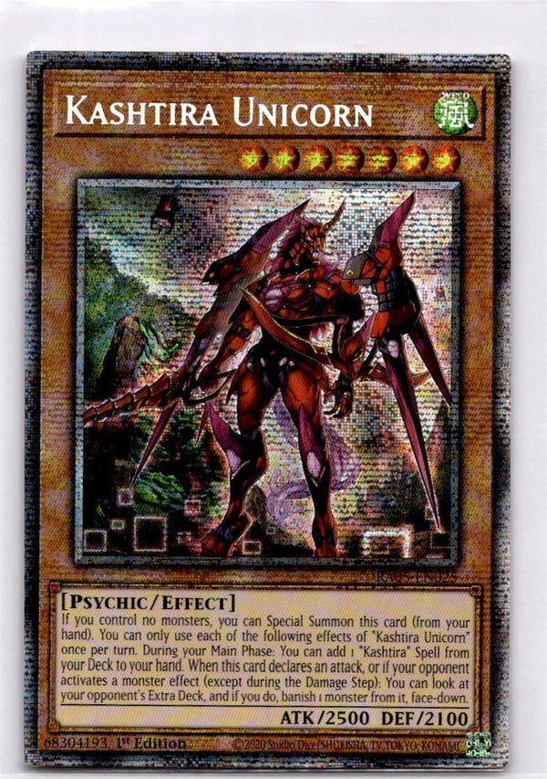 Yugioh Kashtira Unicorn RA05-EN025 NA Print Starlight Rare 1st Edition NM