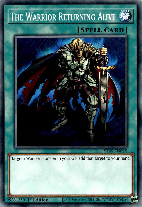 Yugioh The Warrior Returning Alive STAS-EN015 Common 1st Edition NM