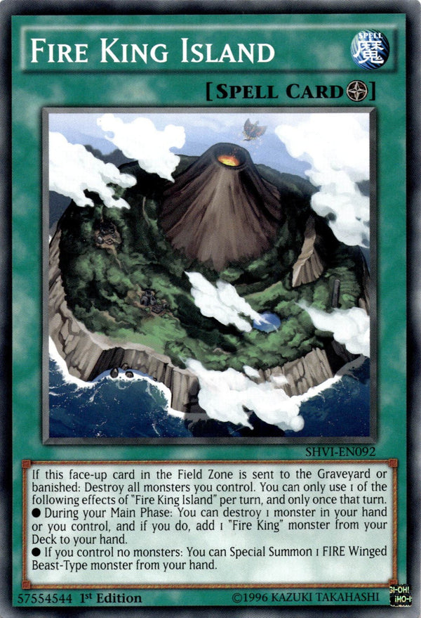 Yugioh Fire King Island SHVI-EN092 Common 1st Edition VLP/NM