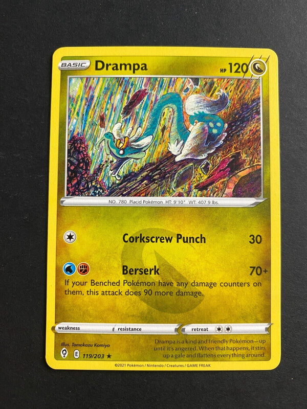 Pokemon Drampa 119/203 Evolving Skies Non Holo LP/NM