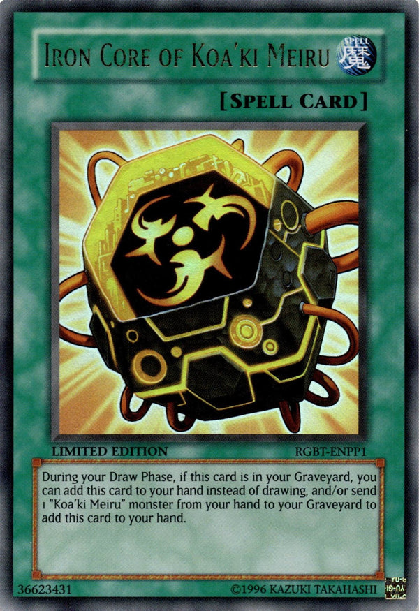 Yugioh Iron Core of Koa'ki Meiru RGBT-ENPP1 Ultra Rare Limited Edition LP