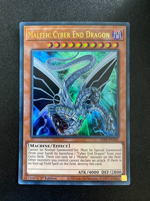 Yugioh Malefic Cyber End Dragon GFP2-EN101 Ultra Rare 1st Edition LP/VLP