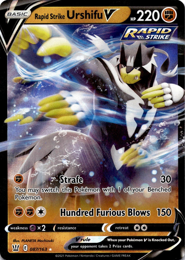 Pokemon Rapid Strike Urshifu V 087/163 Battle Styles Full Art Holo NM