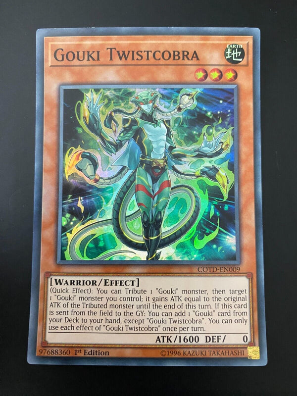 Yugioh Gouki Twistcobra COTD-EN009 Super Rare 1st Edition NM