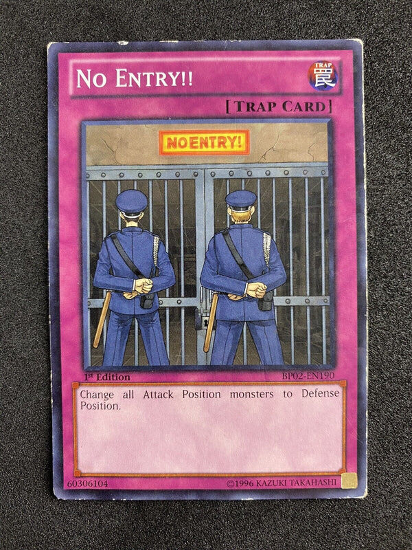 Yugioh No Entry!! BP02-EN190 Mosiac Rare 1st Edition HP