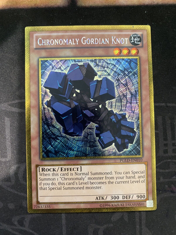 Yugioh Chronomaly Gordian Knot PGLD-EN010 Unlim Edition Premium Gold Rare NM