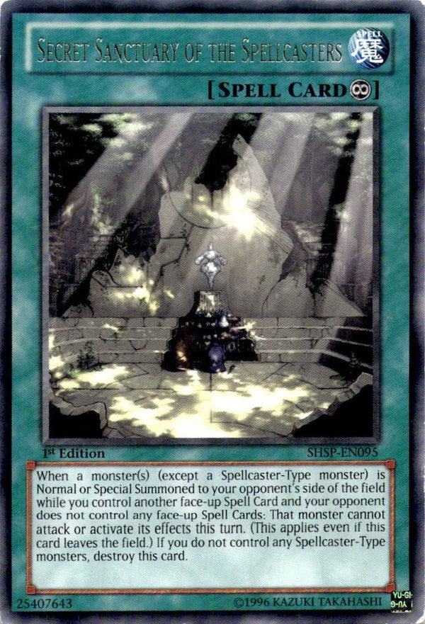 Yugioh Secret Sanctuary of the Spellcasters SHSP-EN095 Rare 1st Edition HP