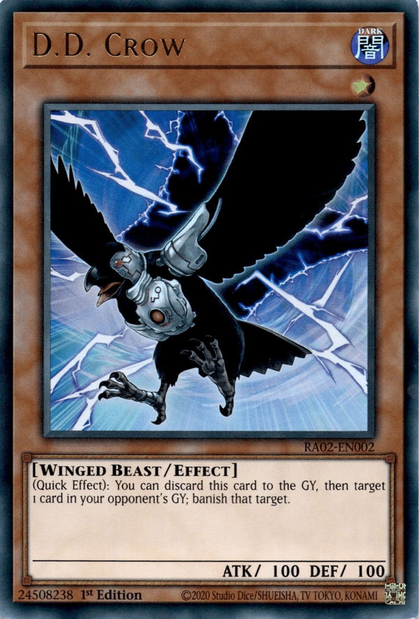 Yugioh D.D. Crow RA02-EN002 Ultra Rare 1st Edition NM
