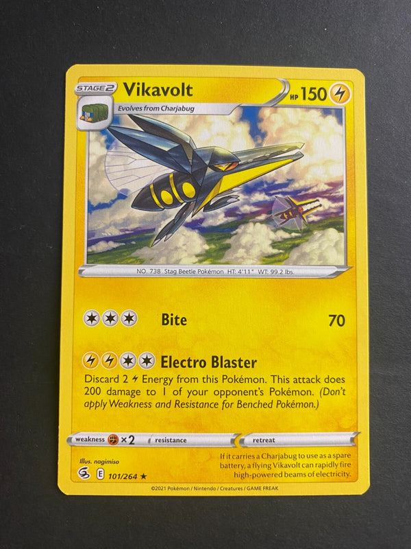Pokemon Vikavolt 101/264 Fusion Strikes Rare Non Holo NM