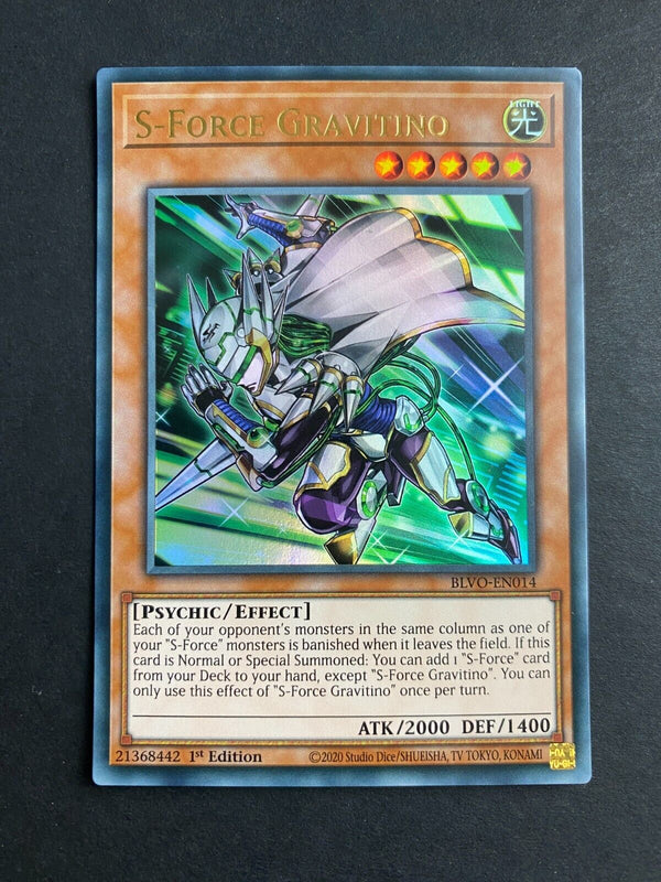 Yugioh S-Force Gravitino BLVO-EN014 Ultra Rare 1st Edition LP