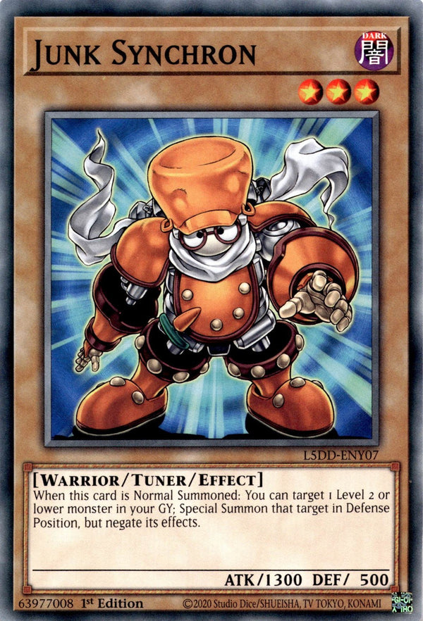Yugioh Junk Synchron L5DD-ENY07 Common 1st Edition NM