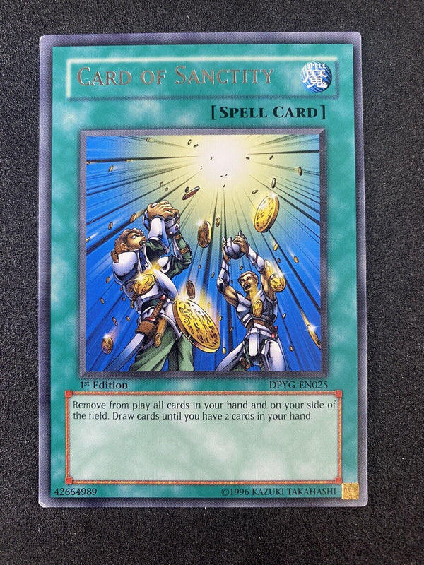 Yugioh Card Of Sanctity DPYG-EN025 Rare 1st Edition VLP